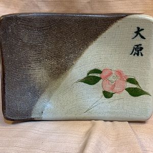 Handmade Japanese tea serving small tray